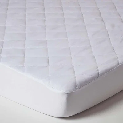 The Range Anti Allergy Quilted Mattress Protector - White / Small Double