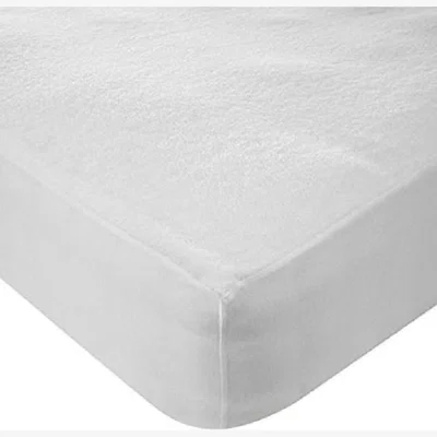 The Range 90 Degree Terry Waterproof Mattress Protectors - White / Small Double