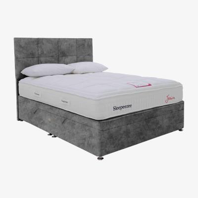 Furniture Village Sleepeezee - Jessica Side Ottoman Divan Set - Double - Daytona Grey
