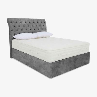Furniture Village Hypnos - Luxury Firm 3 Divan Set - Double - Daytona Pebble