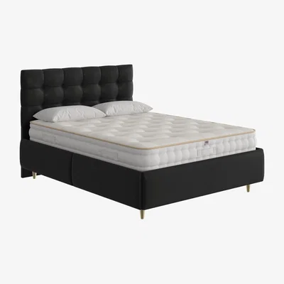 Furniture Village The Handmade Bed Company - Boutique Ortho Premium Divan Set - Double - Black