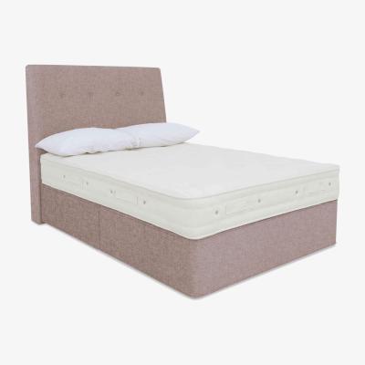 Furniture Village Hypnos - Luxury Firm 1 Divan Set with 2 Drawers - Double - Tweed Rose