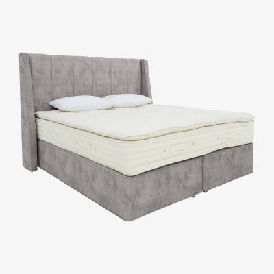 Furniture Village Hypnos - Bespoke Monarch Medium Divan Set with 4 Drawers - Double - Daytona Silver