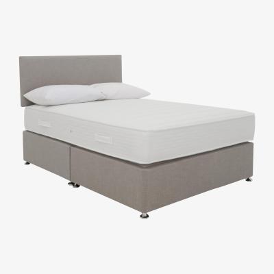 Furniture Village Highgrove - Essentials Dream Coil Divan Set with Illusion Headboard - Double - Grey