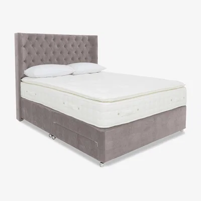 Furniture Village Highgrove - Sanctum Nature 2000 Pillowtop Divan Set with Continental Drawers - Double - Aston Latte