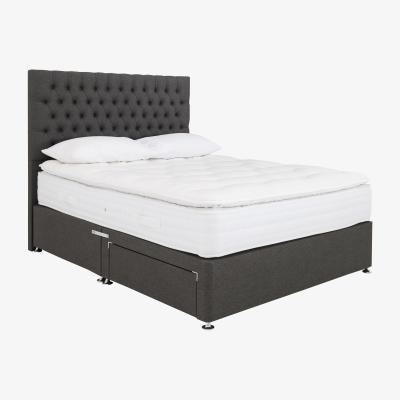 Furniture Village Sleep Story - Pillow Pocket 3000 Divan Set - Small Double - Grey