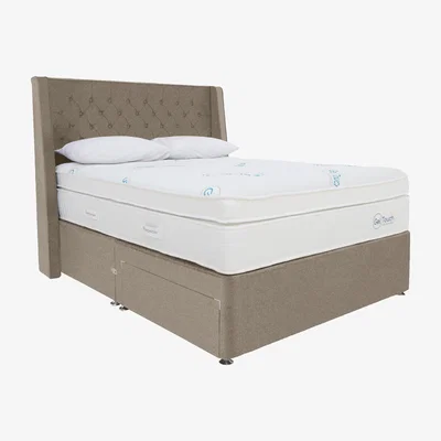 Furniture Village Sleepeezee - Geltouch Advanced 10000 Divan Set - Double - Beige
