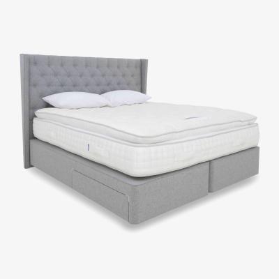 Furniture Village Harrison Spinks - Yorkshire 20k Pillow Top Medium Divan Set with 2 Drawers - Double - Mole Mercury