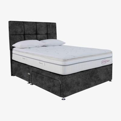 Furniture Village Sleepeezee - Memory Touch 2800 Divan Set with 2 Drawers - Double - Daytona Coal