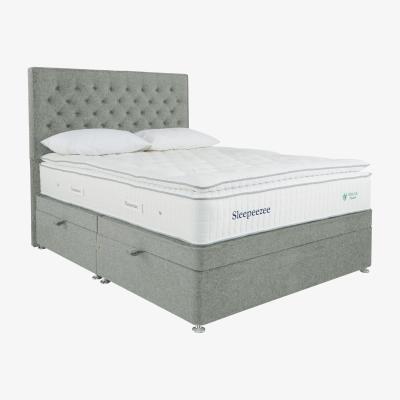 Furniture Village Sleepeezee - Natural Touch 3000 Pillowtop Side Ottoman Divan Set - Small Double - Green