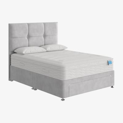Furniture Village Sleep Story - Gel Plus Hybrid Divan Set - Double - Grey