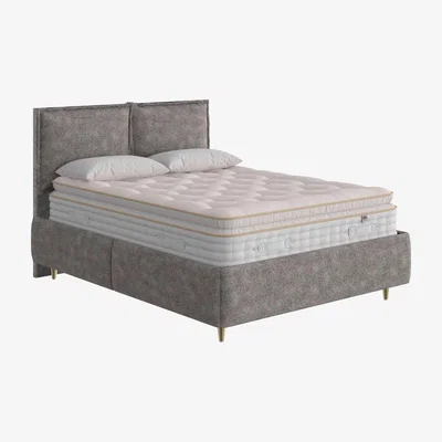 Furniture Village The Handmade Bed Company - Boutique 3000 Pillow Top Premium Divan Set with 2 Drawers - Double - Teddy Steel