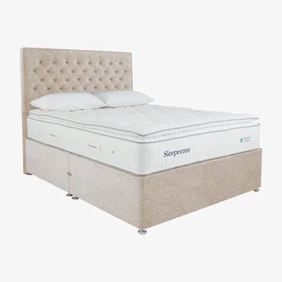 Furniture Village Sleepeezee - Natural Touch 3000 Pillowtop Divan Set - Double - Cream