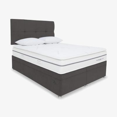 Furniture Village Sleepeezee - Memory Sense 2300 Power Ottoman Divan Set - Double - Dark Grey