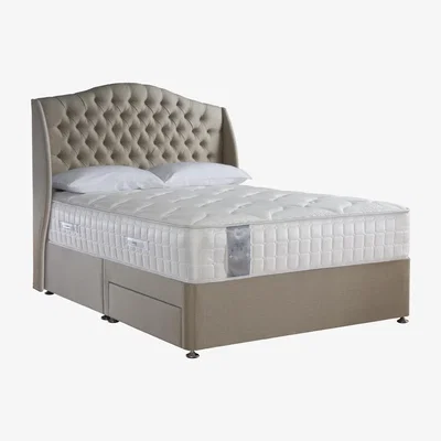 Furniture Village Sealy - Latex 2200 Divan Set - Double - Beige