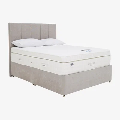 Furniture Village Silentnight - Serenity Cool Lux Gel 3000 Ultra Divan Set - Double - Grey