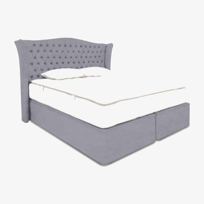 Furniture Village Hypnos - Majestic Sprung Medium Divan Set - Double - Premium Simply Zinc