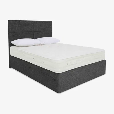 Furniture Village Hypnos - Luxury Firm 2 Divan Set - Double - Maestro Carbon