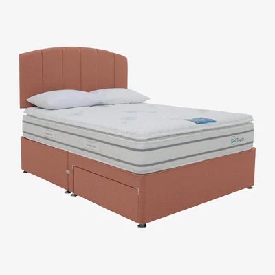 Furniture Village Sleepeezee - Geltouch 3000 Divan Set - Double - Orange