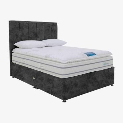Furniture Village Sleepeezee - Geltouch 5000 Divan Set with Continental Drawers - Double - Daytona Coal