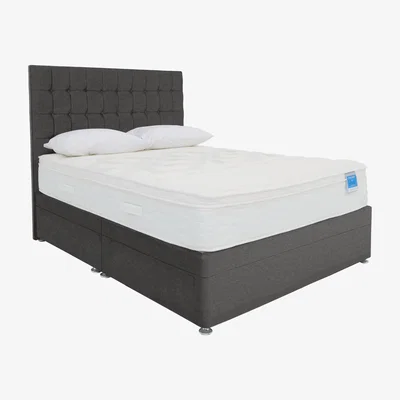 Furniture Village Sleep Story - Memory Hybrid Side Ottoman Divan Set - Double