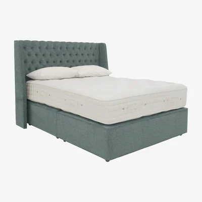 Furniture Village Hypnos - Bespoke Grandeur Divan Set - Small Double - Green
