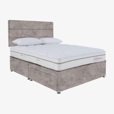 Furniture Village Sleepeezee - Memory Touch Ortho Divan Set with 4 Drawers - Double - Daytona Silver