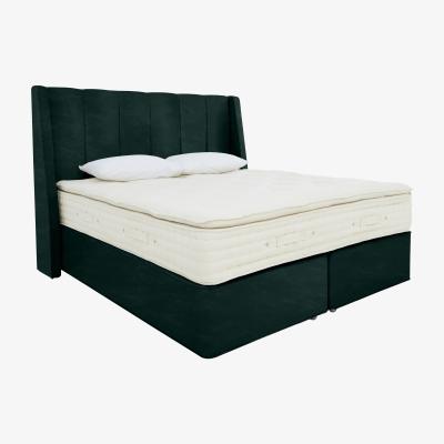 Furniture Village Hypnos - Bespoke Monarch Medium Divan Set with 4 Drawers - Double - Emerald Green