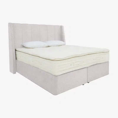 Furniture Village Hypnos - Bespoke Monarch Medium Divan Set - Double - Brooklyn Shell