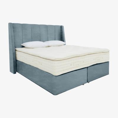Furniture Village Hypnos - Bespoke Monarch Medium Divan Set - Double - Premium Glacier Blue