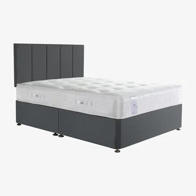 Furniture Village Sealy - Activsleep Memory Pocket 2400 Divan Set - Double - Grey