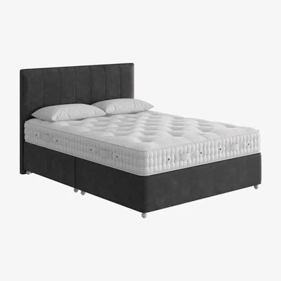 Furniture Village Vispring - Elite Extra Firm Divan Set with 2 Drawers - Double - Lovely Coal