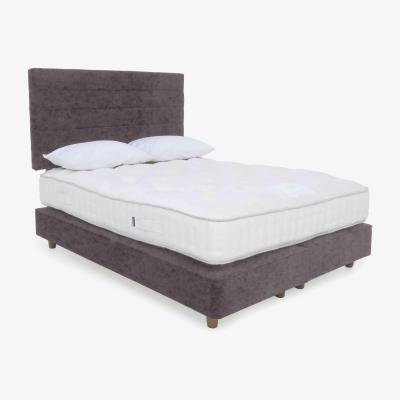 Furniture Village Harrison Spinks - Yorkshire 7.5K Shallow Firm Divan Set with Taupe Legs - Double - Opal Heather