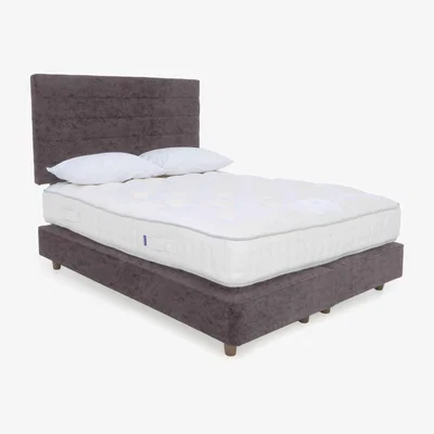 Furniture Village Harrison Spinks - Yorkshire 7.5K Shallow Firm Divan Set with Taupe Legs - Double - Opal Heather