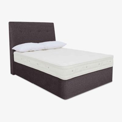 Furniture Village Hypnos - Luxury Firm 1 Divan Set with Continental Drawers - Double - Imperio Dark Grey
