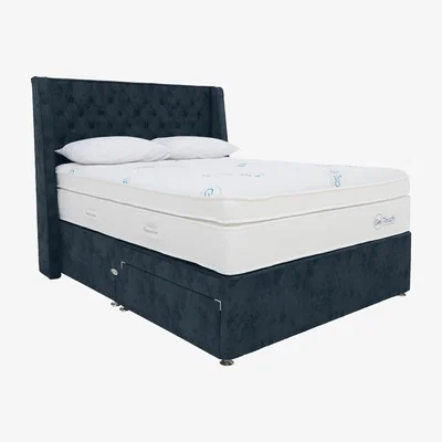 Furniture Village Sleepeezee - Geltouch Advanced 10000 Divan Set - Double - Blue