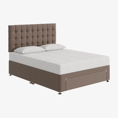 Furniture Village Sleep Story - Cool Gel 2000 Divan Set - Double - Brown
