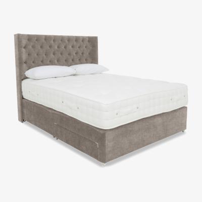 Furniture Village Highgrove - Sanctum Nature 2000 Divan Set with 4 Drawers - Double - Linoso Stone