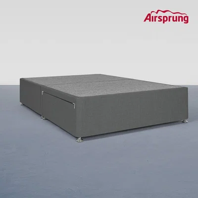 Furniture123 Airsprung Kelston Double 2 Drawer Divan - Charcoal