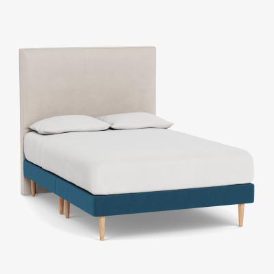 Heal's Heal's Shallow Divan Double Cotton Grain Light Solid Wood Feet - Heal's UK Bedroom Furniture