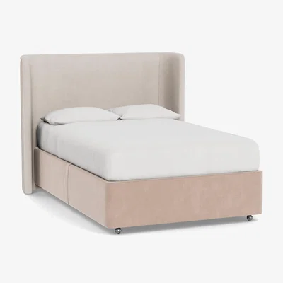 Heal's Heal's Deep Divan Double Smart Velvet Pebble None - Heal's UK Bedroom Furniture