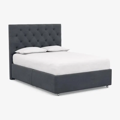 Heal's Heal's Deep Divan Double 2 Footend Broad Weave Tin - Heal's UK Bedroom Furniture