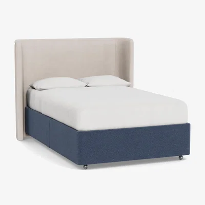 Heal's Heal's Deep Divan Double Boucle Indigo None - Heal's UK Bedroom Furniture