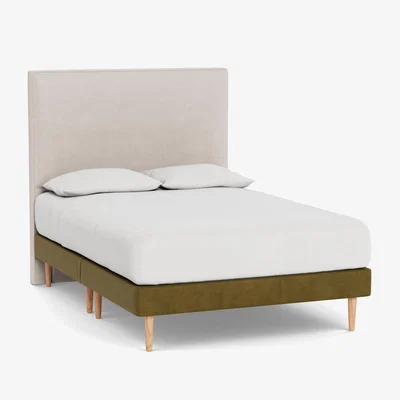 Heal's Heal's Shallow Divan Double Smart Luxe Velvet Peridot Light Stem