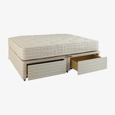 OKA Standard Double Mattress and Divan Bed with Drawers