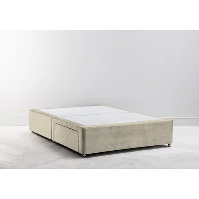 Perch and Parrow Cook 4'6'' Double Size Divan in Winter Rye