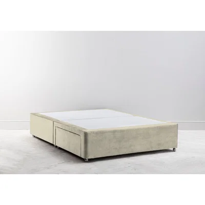 Perch and Parrow Cook 4'6 Double Size Divan in Chantilly Cream"