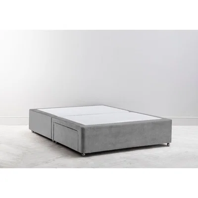 Perch and Parrow Cook 4'6'' DoubleSize Divan in Silver Spoon