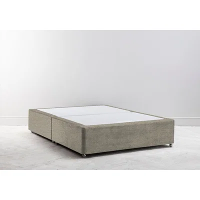 Perch and Parrow Buxton 4'6 Double Size Bed Base in Diamond Dust"
