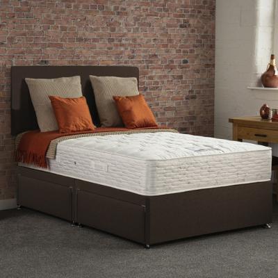 The Range Swincombe Divan Bed Set With Drawers and Mattress - Brown / 2 / Small Double
